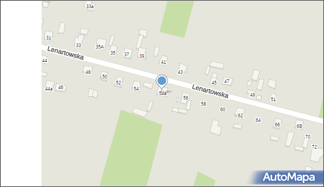 Starachowice, Lenartowska, 54a, mapa Starachowic