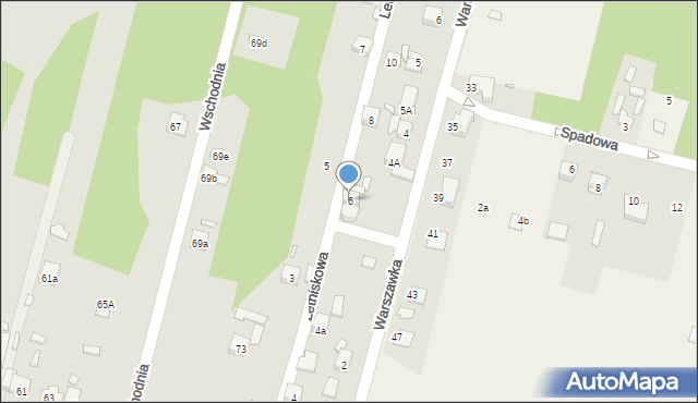 Starachowice, Letniskowa, 6, mapa Starachowic