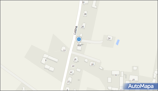 Stare Bielice, Leśna, 22, mapa Stare Bielice