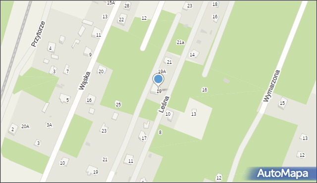 Stare Bosewo, Leśna, 19, mapa Stare Bosewo