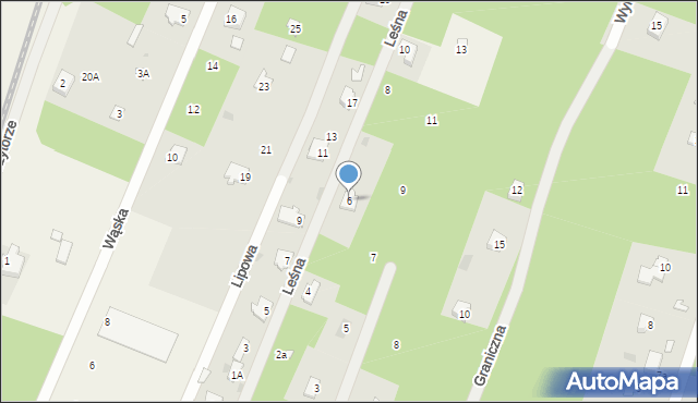Stare Bosewo, Leśna, 6, mapa Stare Bosewo