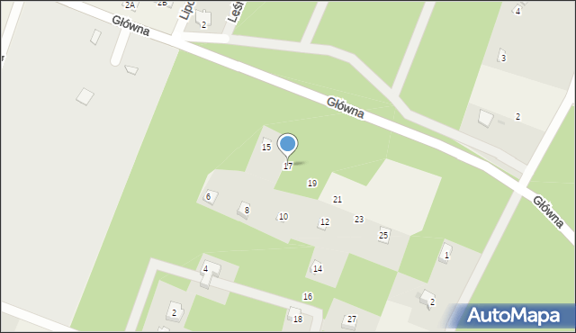 Stare Bosewo, Letniskowa, 17, mapa Stare Bosewo