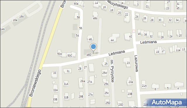 Stargard, Leśmiana Bolesława, 48F, mapa Stargard