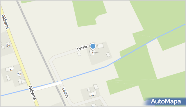 Stary Węgliniec, Leśna, 2, mapa Stary Węgliniec