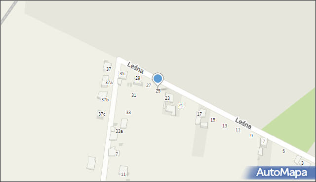 Steblów, Leśna, 25, mapa Steblów
