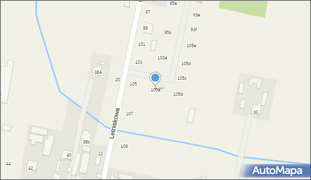 Stefanowo, Letniskowa, 105a, mapa Stefanowo