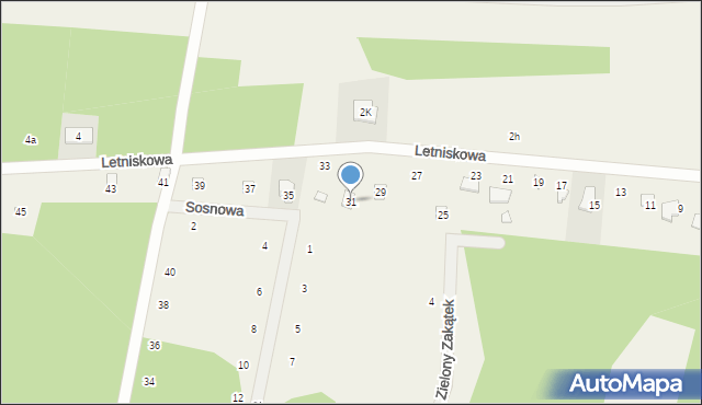 Stefanowo, Letniskowa, 31, mapa Stefanowo