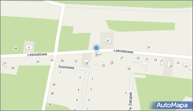 Stefanowo, Letniskowa, 33, mapa Stefanowo