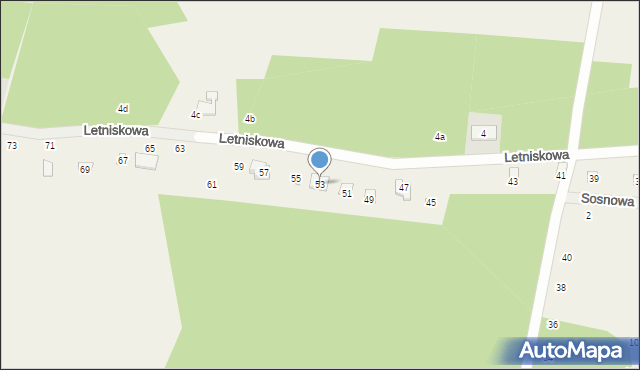 Stefanowo, Letniskowa, 53, mapa Stefanowo