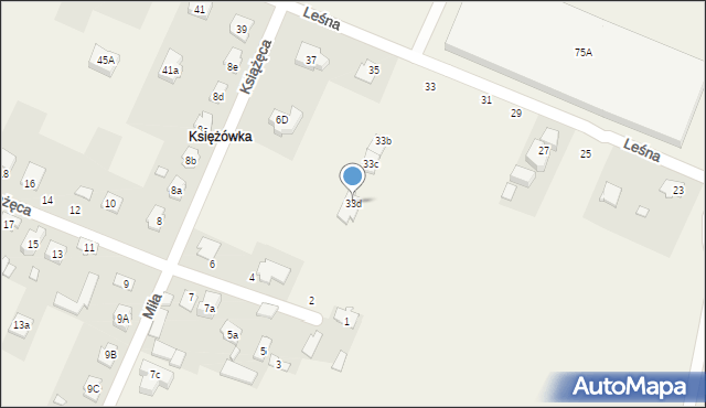 Stojadła, Leśna, 33d, mapa Stojadła