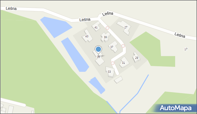 Straszyn, Leśna, 35, mapa Straszyn