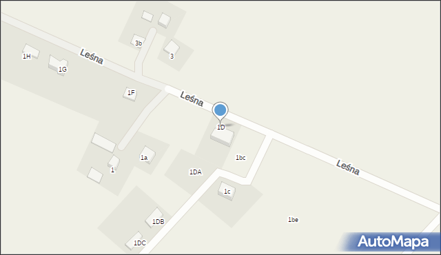 Stronno, Leśna, 1D, mapa Stronno