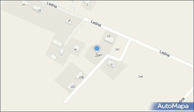 Stronno, Leśna, 1DA, mapa Stronno