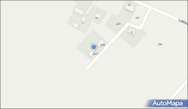 Stronno, Leśna, 1DC, mapa Stronno