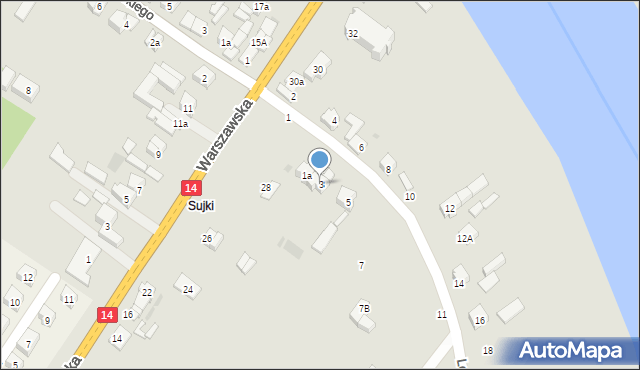 Stryków, Legionów, 3, mapa Stryków