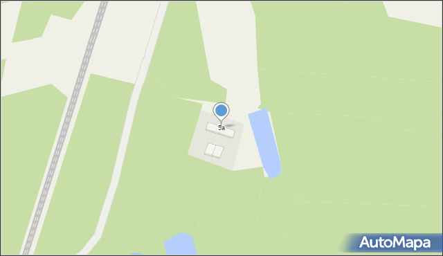 Strzebiń, Leśna, 5a, mapa Strzebiń