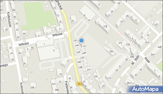 Strzegom, Legnicka, 14N, mapa Strzegom