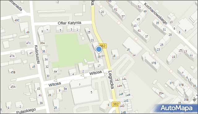 Strzegom, Legnicka, 19, mapa Strzegom