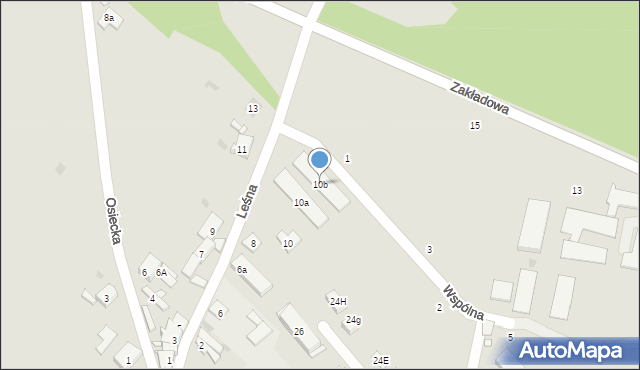 Strzelce Opolskie, Leśna, 10b, mapa Strzelce Opolskie