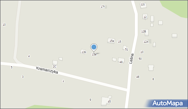 Strzyżów, Leśna, 13a, mapa Strzyżów