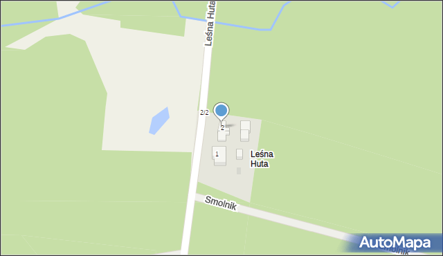 Studzienice, Leśna Huta, 2, mapa Studzienice