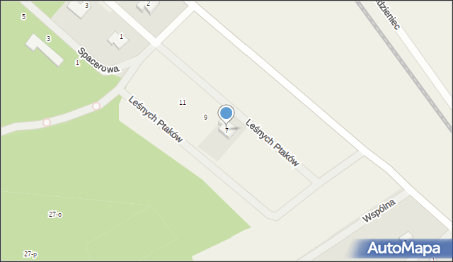 Studzieniec, Leśnych Ptaków, 7, mapa Studzieniec