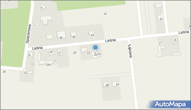 Sulbiny, Leśna, 21, mapa Sulbiny