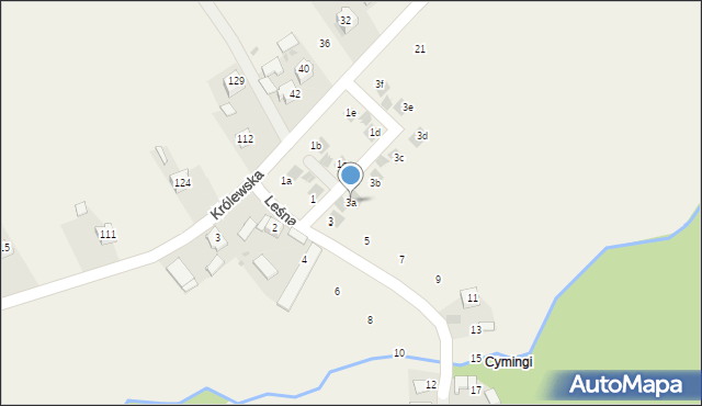 Sulechów, Leśna, 3a, mapa Sulechów