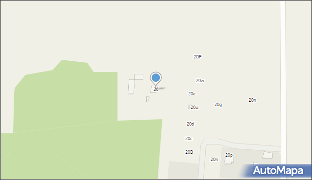 Sulejów, Leśna, 26, mapa Sulejów