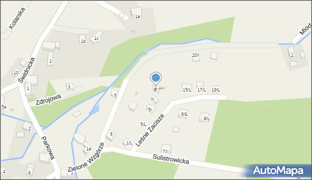 Sulistrowiczki, Leśne Zacisze, 9l, mapa Sulistrowiczki