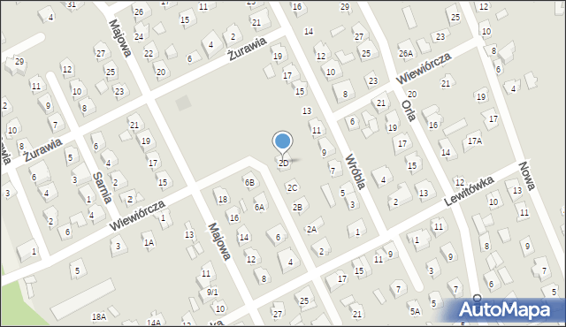 Supraśl, Lewitówka, 2D, mapa Supraśl