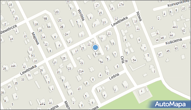 Supraśl, Lewitówka, 7, mapa Supraśl