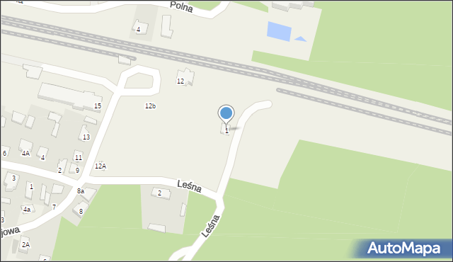 Susiec, Leśna, 1, mapa Susiec