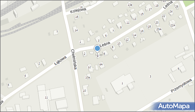 Świecie, Leśna, 4, mapa Świecie