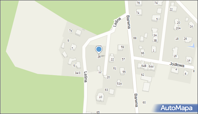 Świerczyniec, Leśna, 16, mapa Świerczyniec