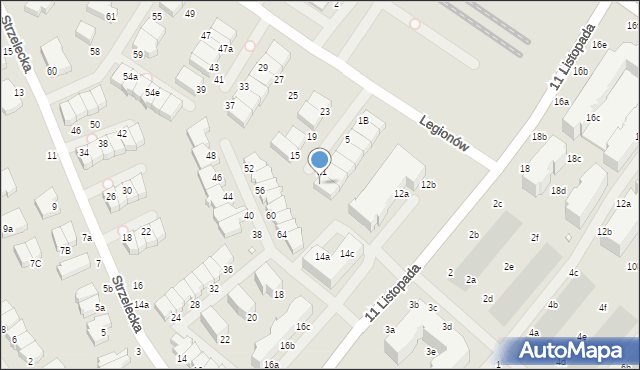 Świnoujście, Legionów, 13, mapa Świnoujście