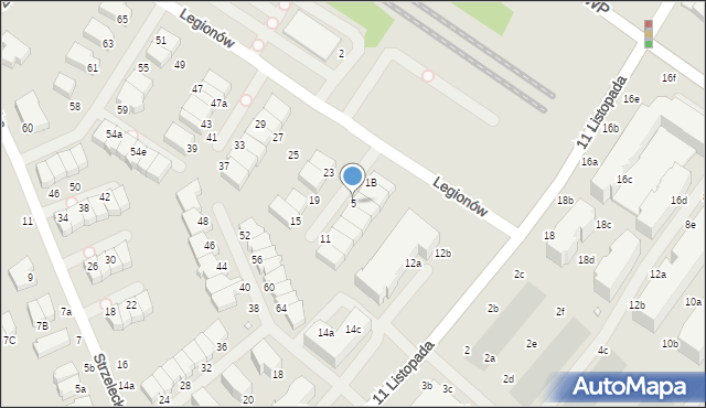 Świnoujście, Legionów, 5, mapa Świnoujście