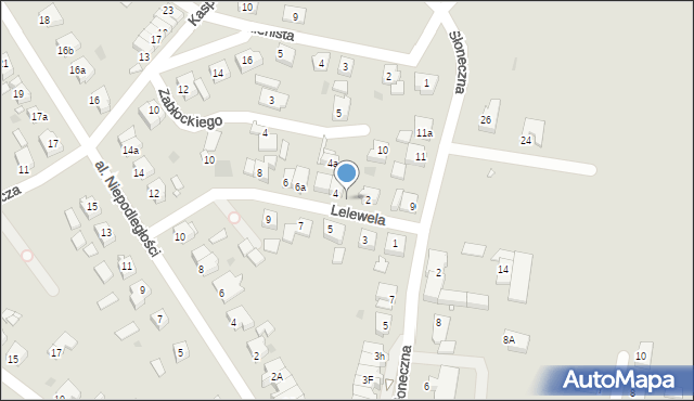 Szamotuły, Lelewela Joachima, 4b, mapa Szamotuły