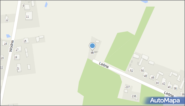 Szastarka, Leśna, 66, mapa Szastarka