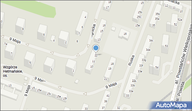 Szczecin, Legnicka, 12, mapa Szczecina