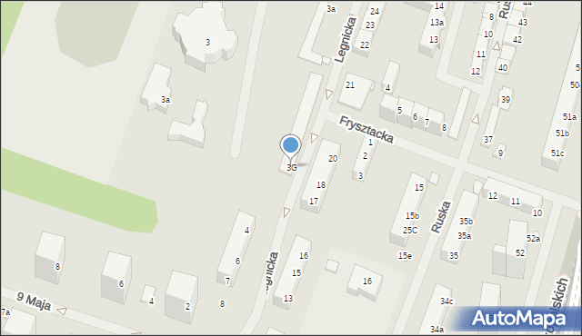 Szczecin, Legnicka, 3G, mapa Szczecina