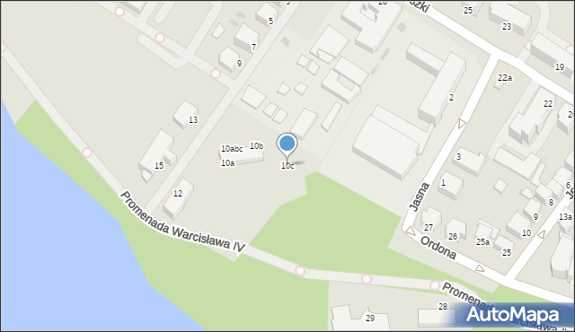 Szczecinek, Lelewela, 10c, mapa Szczecinek