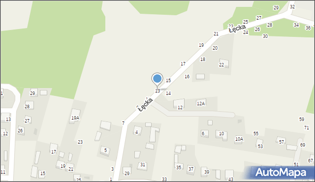 Szczepanów, Łęcka, 13, mapa Szczepanów