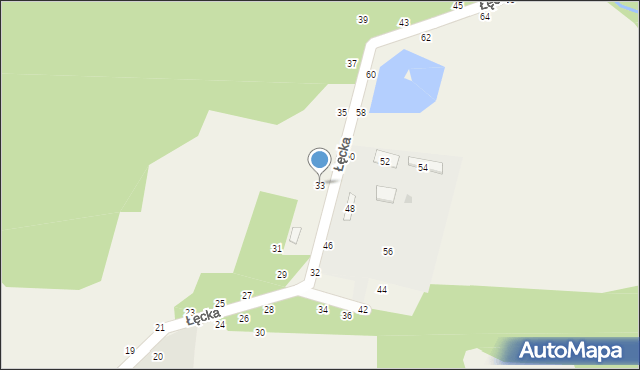 Szczepanów, Łęcka, 33, mapa Szczepanów