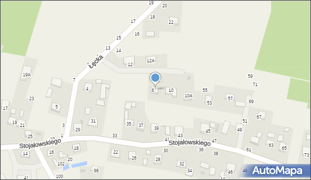 Szczepanów, Łęcka, 8A, mapa Szczepanów