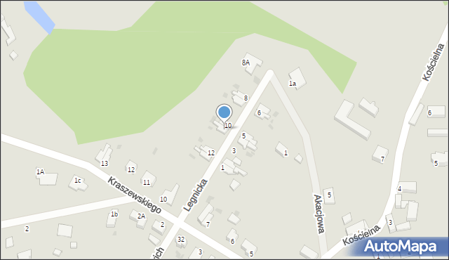 Szprotawa, Legnicka, 11, mapa Szprotawa