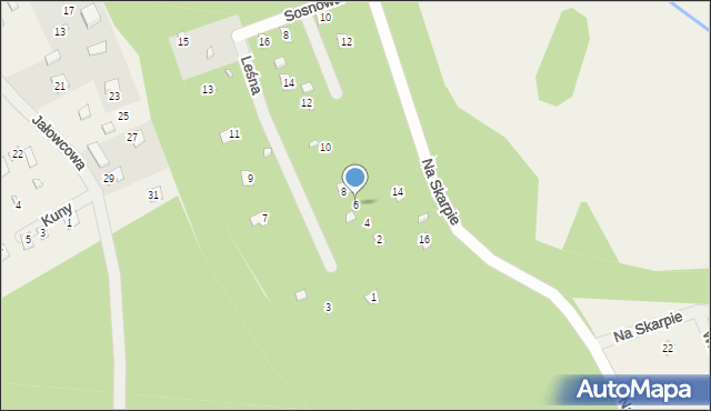 Szumin, Leśna, 6, mapa Szumin