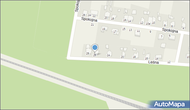 Szymiszów, Leśna, 26, mapa Szymiszów