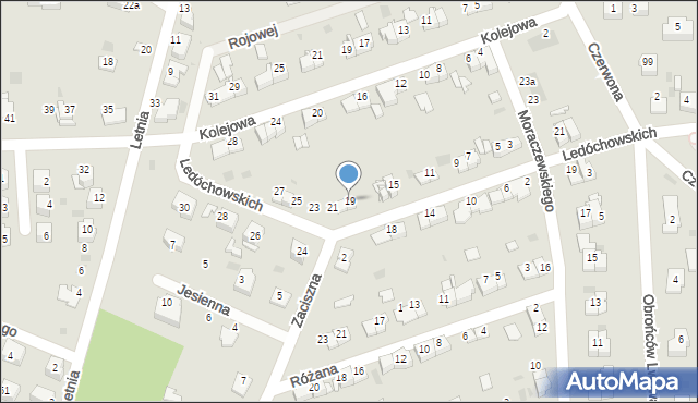 Tarnów, Ledóchowskich, 19, mapa Tarnów