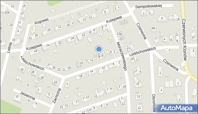 Tarnów, Ledóchowskich, 9, mapa Tarnów